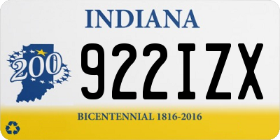 IN license plate 922IZX