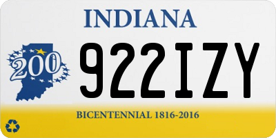 IN license plate 922IZY