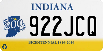 IN license plate 922JCQ