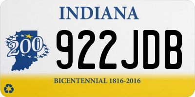 IN license plate 922JDB