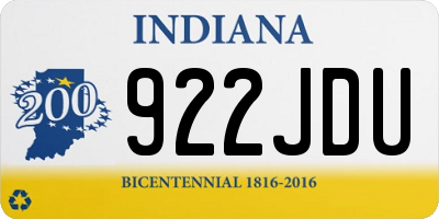 IN license plate 922JDU