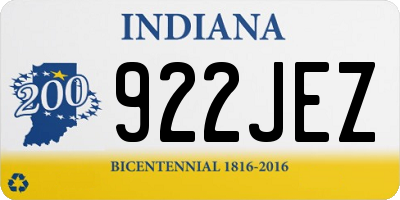 IN license plate 922JEZ