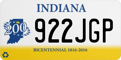 IN license plate 922JGP