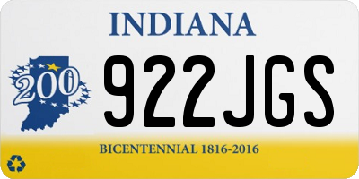 IN license plate 922JGS