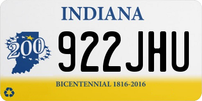 IN license plate 922JHU