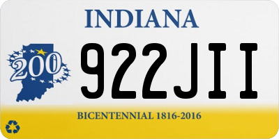 IN license plate 922JII