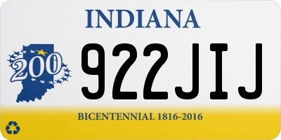IN license plate 922JIJ