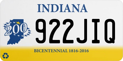 IN license plate 922JIQ