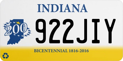 IN license plate 922JIY