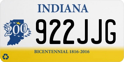IN license plate 922JJG