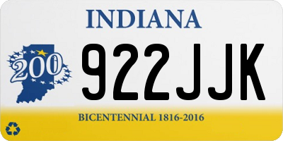 IN license plate 922JJK