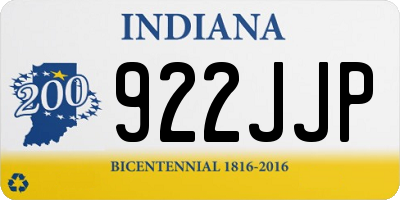 IN license plate 922JJP
