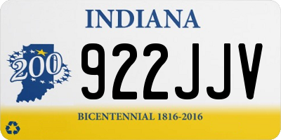 IN license plate 922JJV
