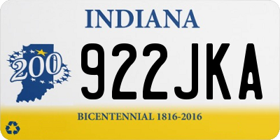 IN license plate 922JKA