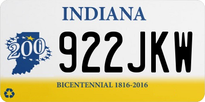 IN license plate 922JKW