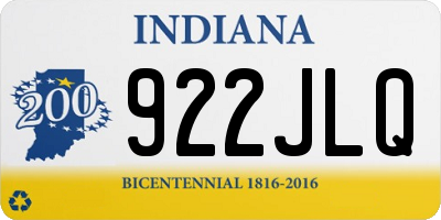 IN license plate 922JLQ