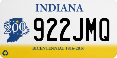 IN license plate 922JMQ