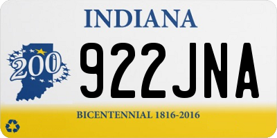 IN license plate 922JNA