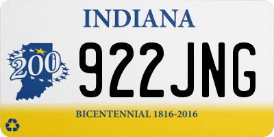 IN license plate 922JNG