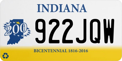 IN license plate 922JQW
