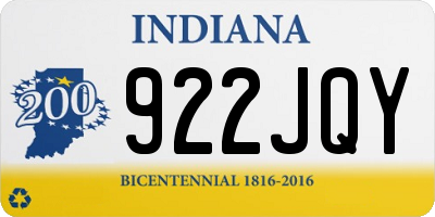 IN license plate 922JQY