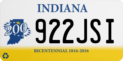 IN license plate 922JSI