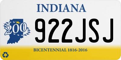 IN license plate 922JSJ