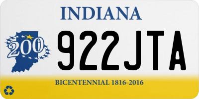 IN license plate 922JTA