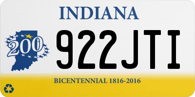 IN license plate 922JTI