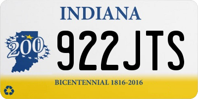 IN license plate 922JTS