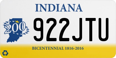 IN license plate 922JTU