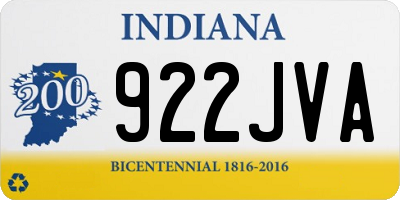 IN license plate 922JVA