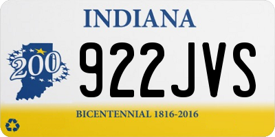 IN license plate 922JVS