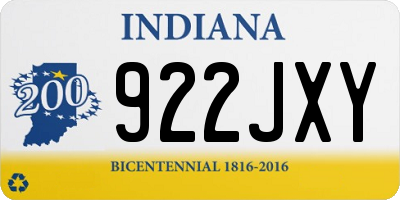 IN license plate 922JXY