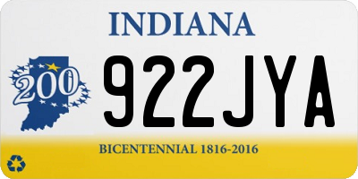 IN license plate 922JYA
