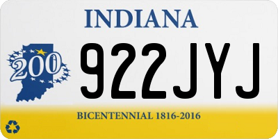 IN license plate 922JYJ