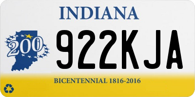 IN license plate 922KJA