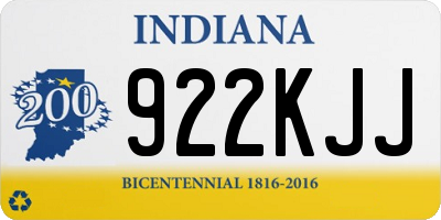 IN license plate 922KJJ