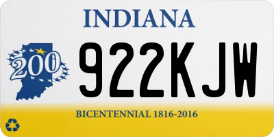IN license plate 922KJW