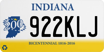 IN license plate 922KLJ