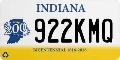 IN license plate 922KMQ