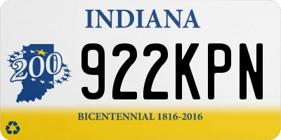 IN license plate 922KPN