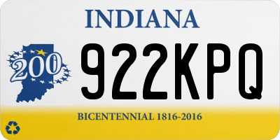 IN license plate 922KPQ