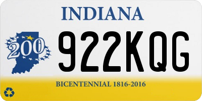 IN license plate 922KQG