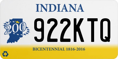 IN license plate 922KTQ