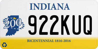 IN license plate 922KUQ