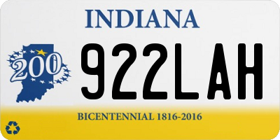 IN license plate 922LAH