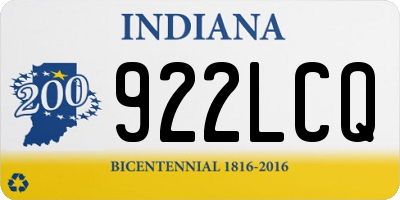 IN license plate 922LCQ