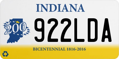 IN license plate 922LDA