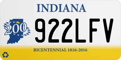 IN license plate 922LFV